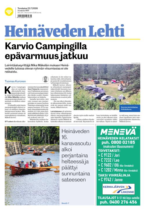 Heinäveden lehti 23.7.2026