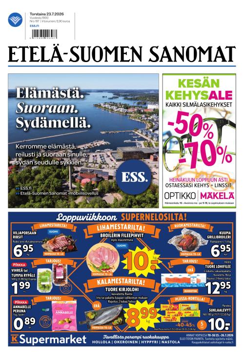 Etelä-Suomen Sanomat 23.7.2026