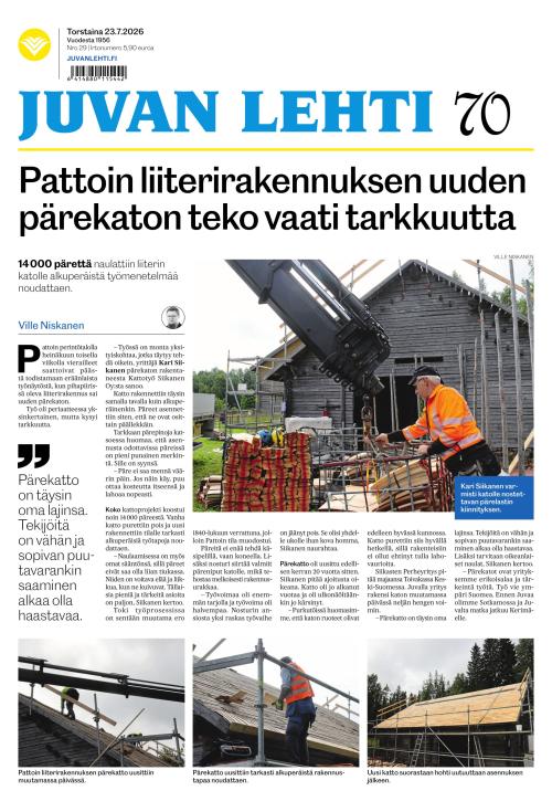 Juvan lehti 23.7.2026
