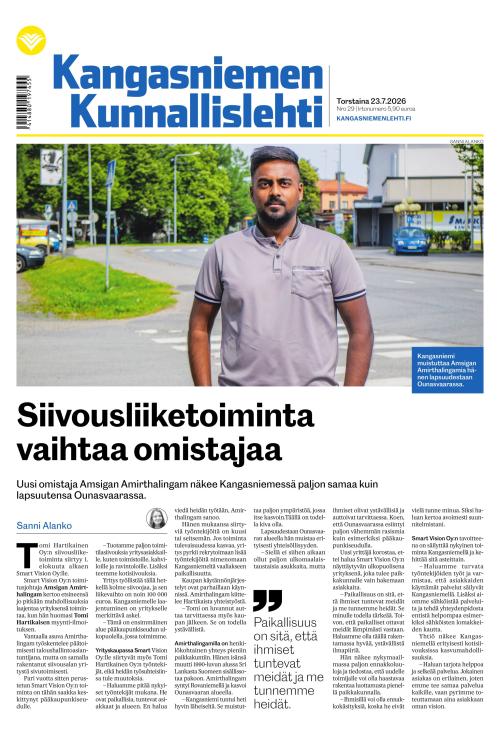 Kangasniemen kunnallislehti 23.7.2026