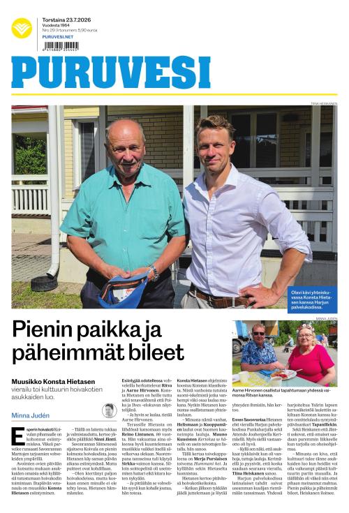 Puruvesi-lehti 23.7.2026