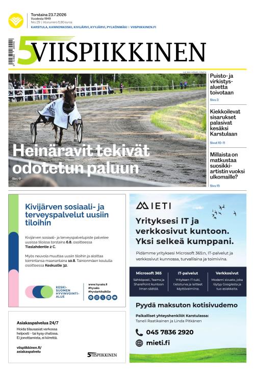 Viispiikkinen 23.7.2026