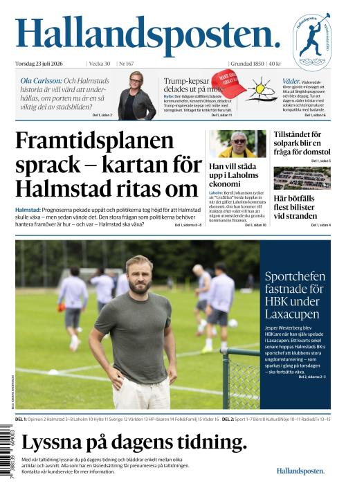 Hallandsposten 23.7.2026