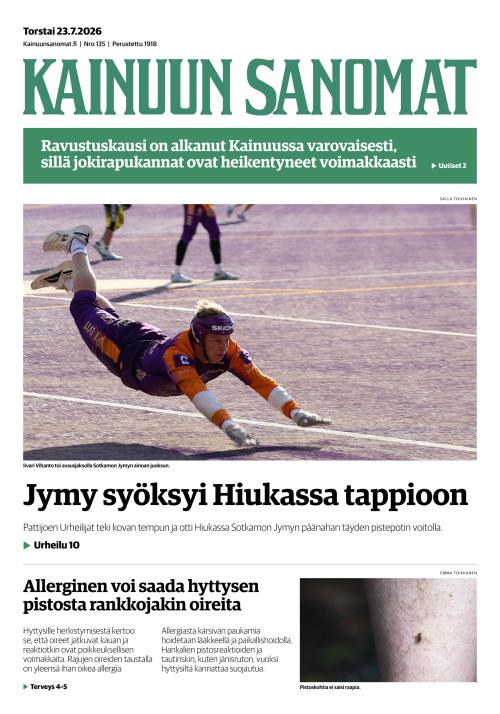 Kainuun Sanomat 23.7.2026