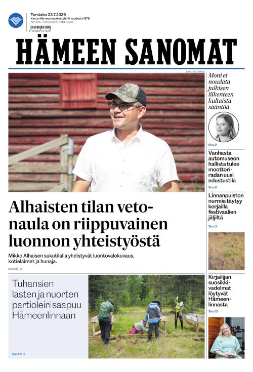 Hämeen Sanomat 23.7.2026