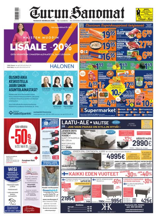 Turun Sanomat 23.7.2026