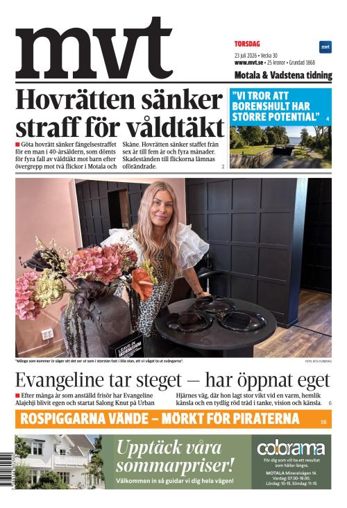 Motala Vadstena Tidning 23.7.2026