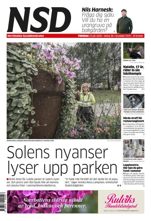 Norrländska Socialdemokraten 23.7.2026