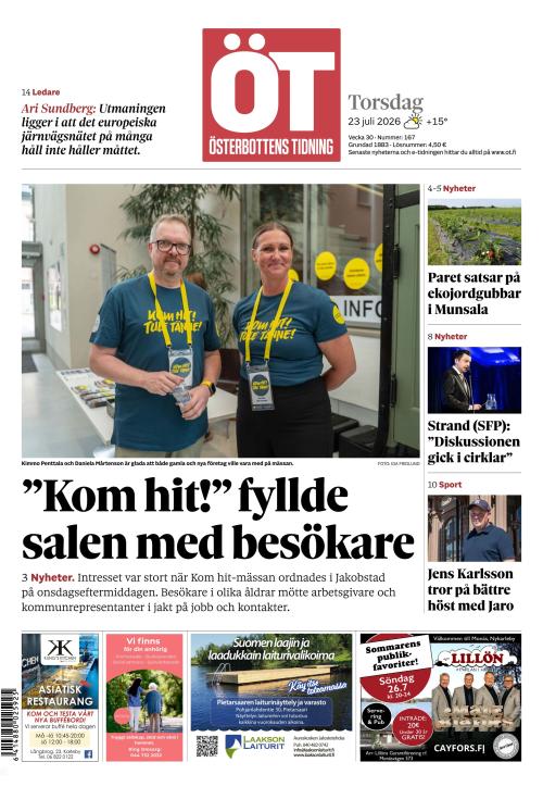 Österbottens Tidning 23.7.2026