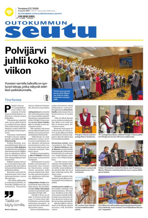 Outokummun Seutu 23.7.2026