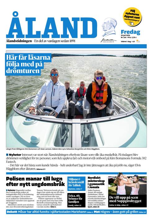 Ålandstidningen 24.7.2026
