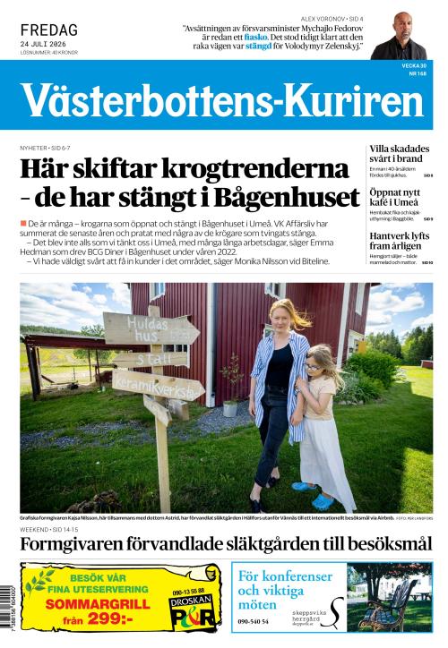 Västerbottens-Kuriren (SE) 24.7.2026