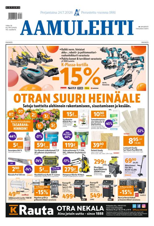 Aamulehti 24.7.2026