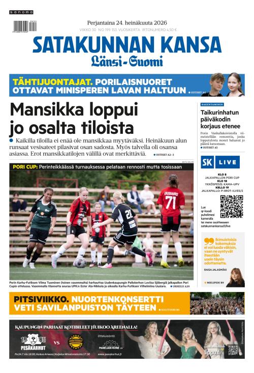 Satakunnan Kansa Länsi-Suomi 24.7.2026