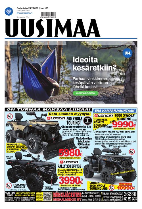 Uusimaa 24.7.2026