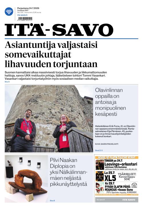 Itä-Savo 24.7.2026