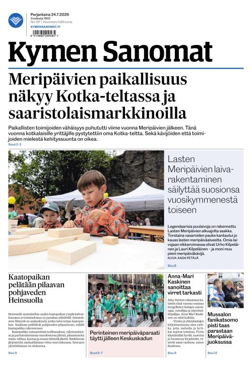 Kymen Sanomat 24.7.2026