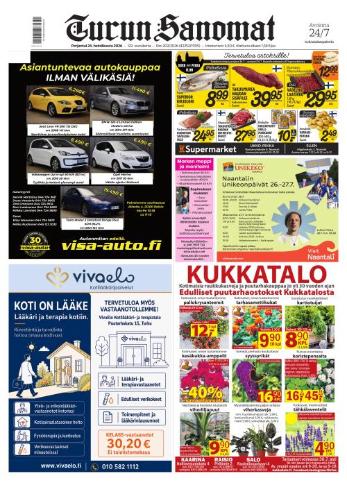 Turun Sanomat 24.7.2026