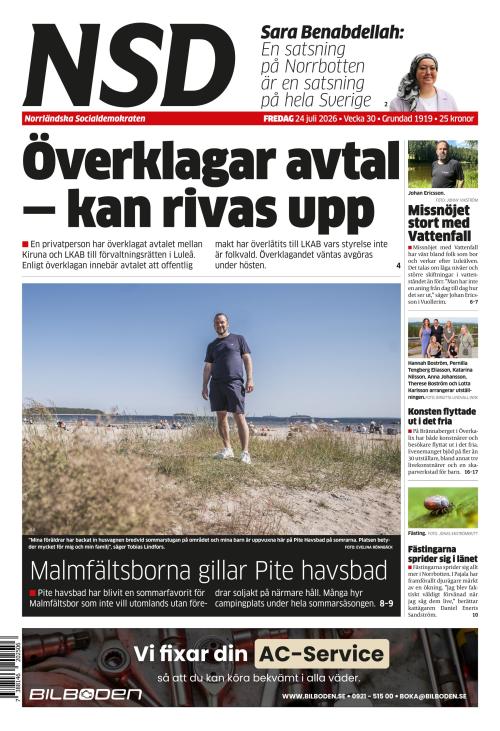 Norrländska Socialdemokraten 24.7.2026