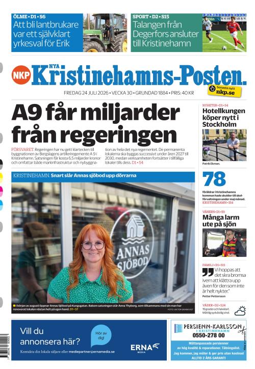 Nya Kristinehamns-Posten 24.7.2026