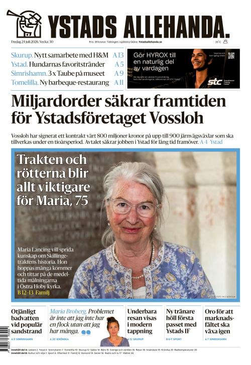 Ystads Allehanda 24.7.2026