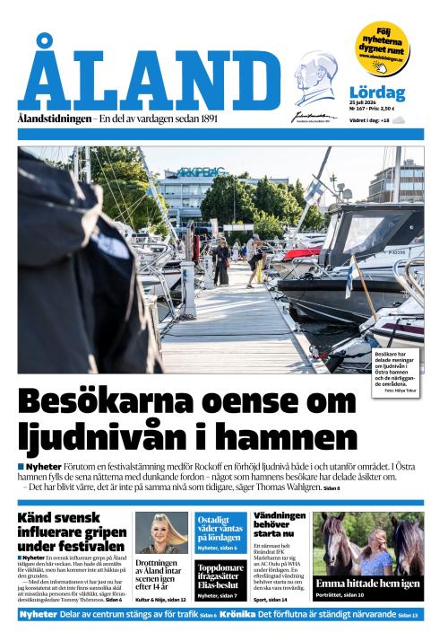 Ålandstidningen 25.7.2026
