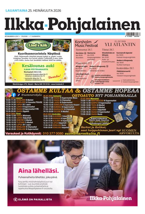 Ilkka-Pohjalainen 25.7.2026