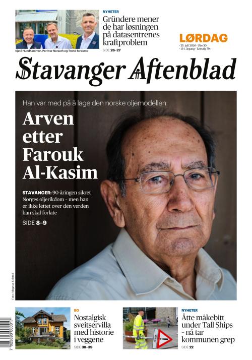 Stavanger Aftenblad 25.7.2026