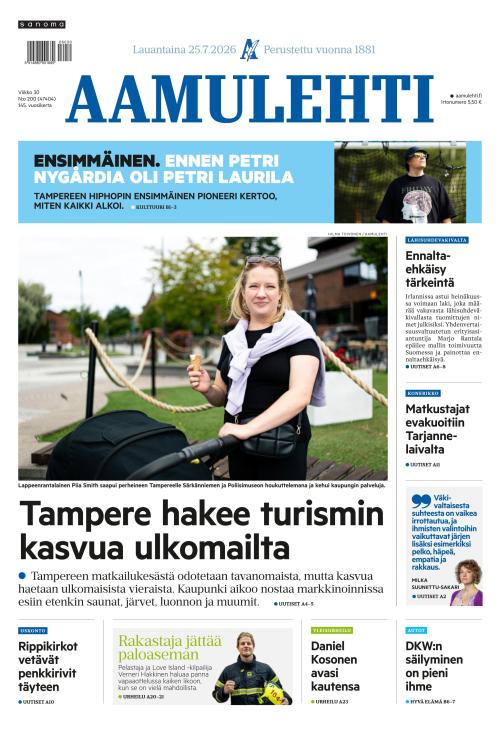 Aamulehti 25.7.2026