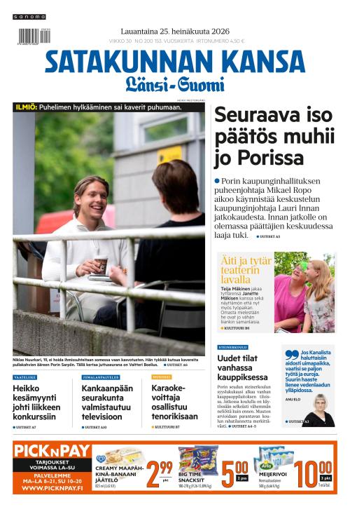 Satakunnan Kansa Länsi-Suomi 25.7.2026