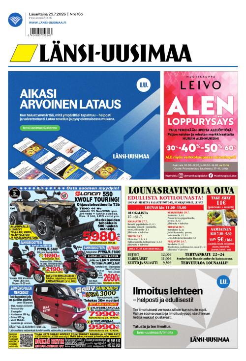 Länsi-Uusimaa 25.7.2026
