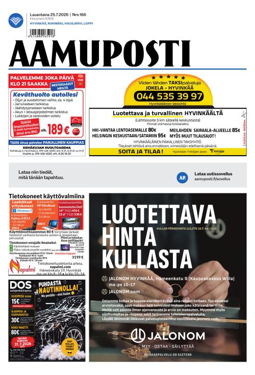 Aamuposti 25.7.2026