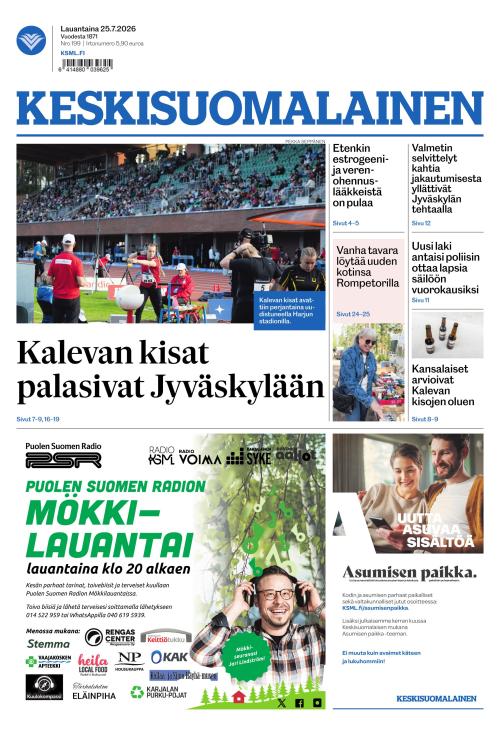 Keskisuomalainen 25.7.2026