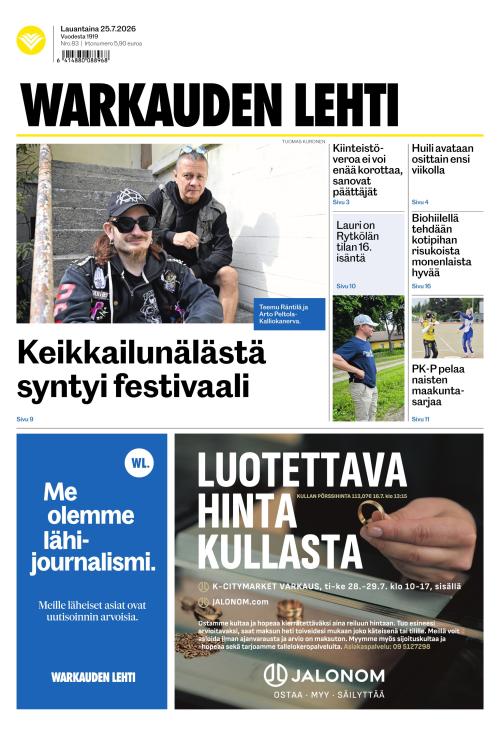Warkauden Lehti 25.7.2026