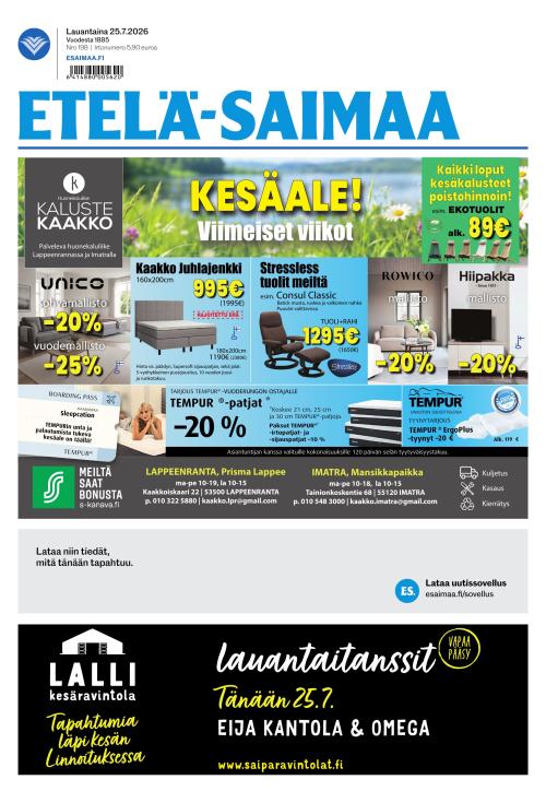 Etelä-Saimaa 25.7.2026