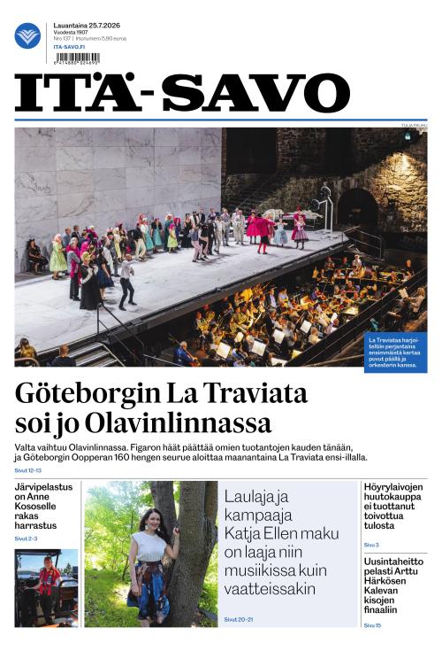 Itä-Savo 25.7.2026