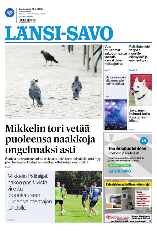 Länsi-Savo 25.7.2026