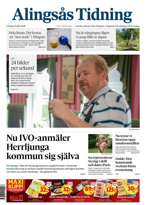 Alingsås Tidning 25.7.2026