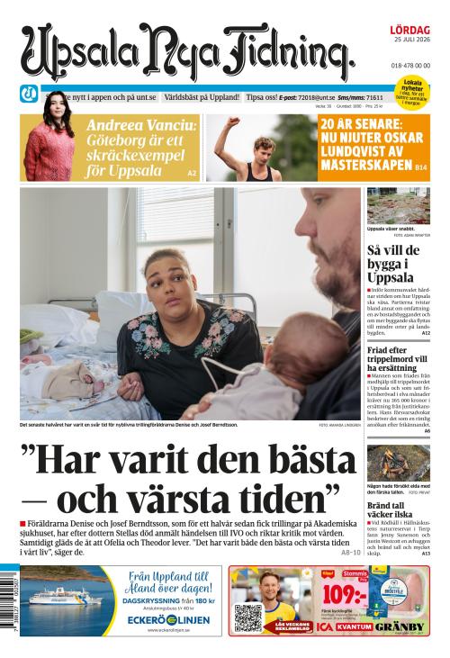 Upsala Nya Tidning 25.7.2026