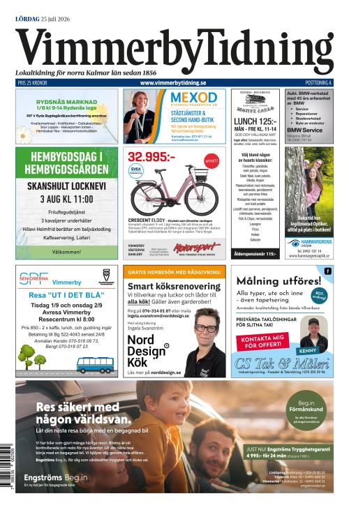 Vimmerby Tidning / Kinda-Posten 25.7.2026