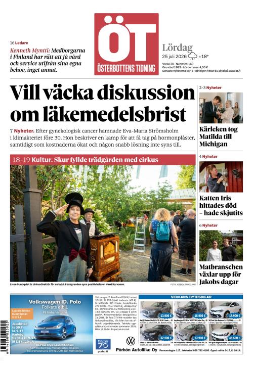 Österbottens Tidning 25.7.2026