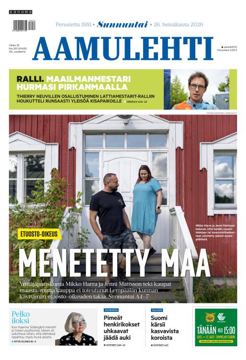 Aamulehti 26.7.2026
