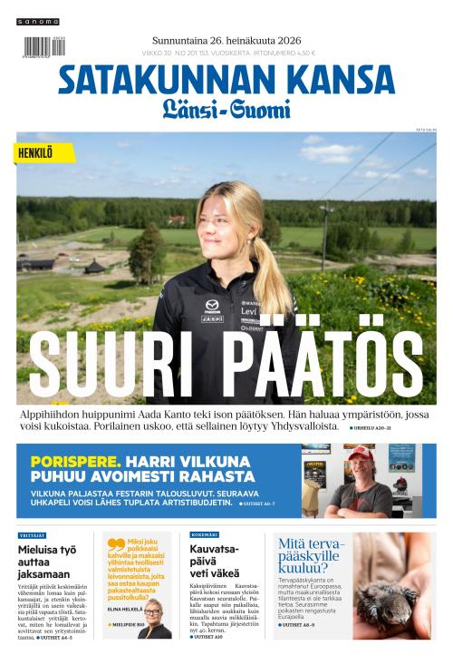 Satakunnan Kansa Länsi-Suomi 26.7.2026