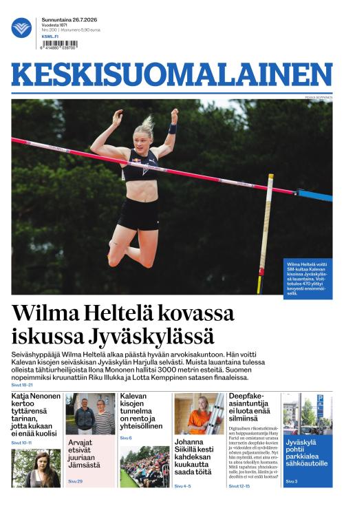 Keskisuomalainen 26.7.2026