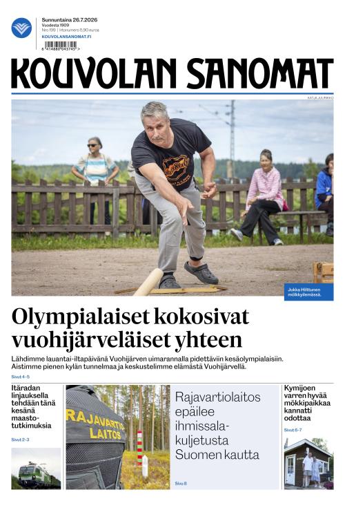 Kouvolan Sanomat 26.7.2026