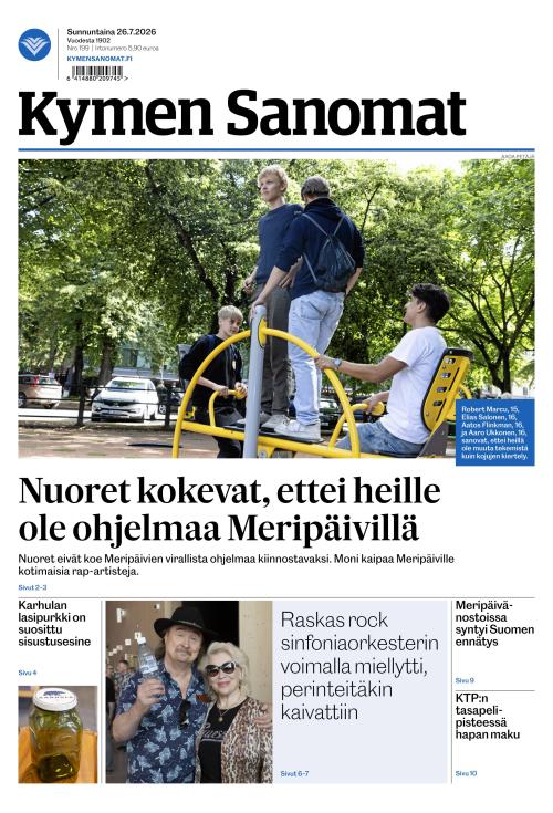 Kymen Sanomat 26.7.2026