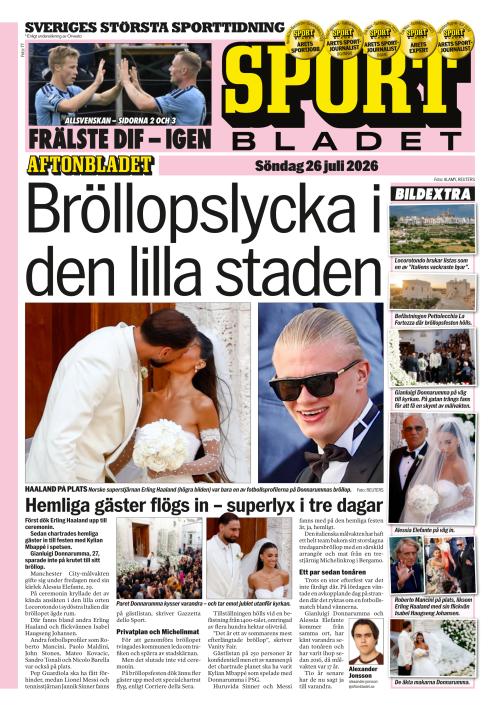 Aftonbladet Sportbladet 26.7.2026