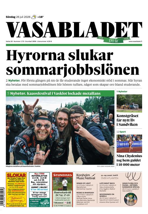 Vasabladet 26.7.2026