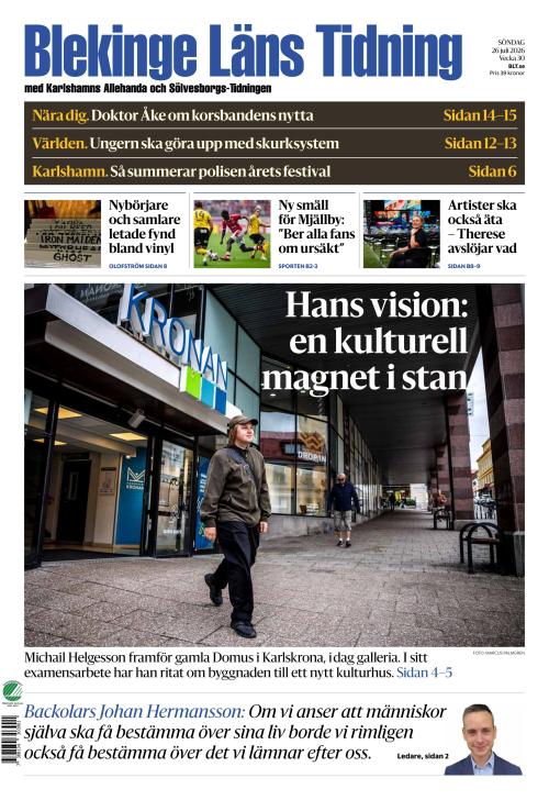 Blekinge Läns Tidning 26.7.2026