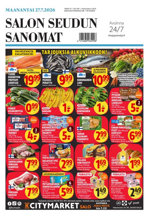 Salon Seudun Sanomat 27.7.2026